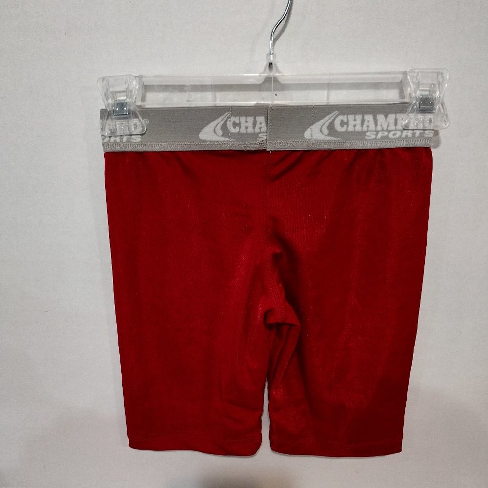 RED WOMENS SOFTBALL BASEBALL SLIDING SHORTS ADULT